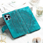 Stylish Leather Lanyard Wallet Case
