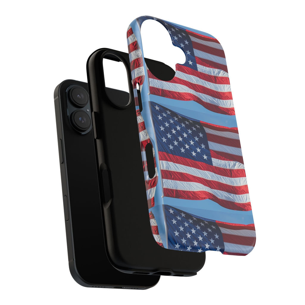 American Flag Tough Phone Case — Patriotic iPhone Protective Cover
