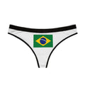 Brazil Flag Thong - Women's Brazilian Flag Bikini Underwear