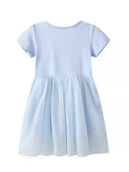 Children's Sequin Round Neck Tulle Dress
