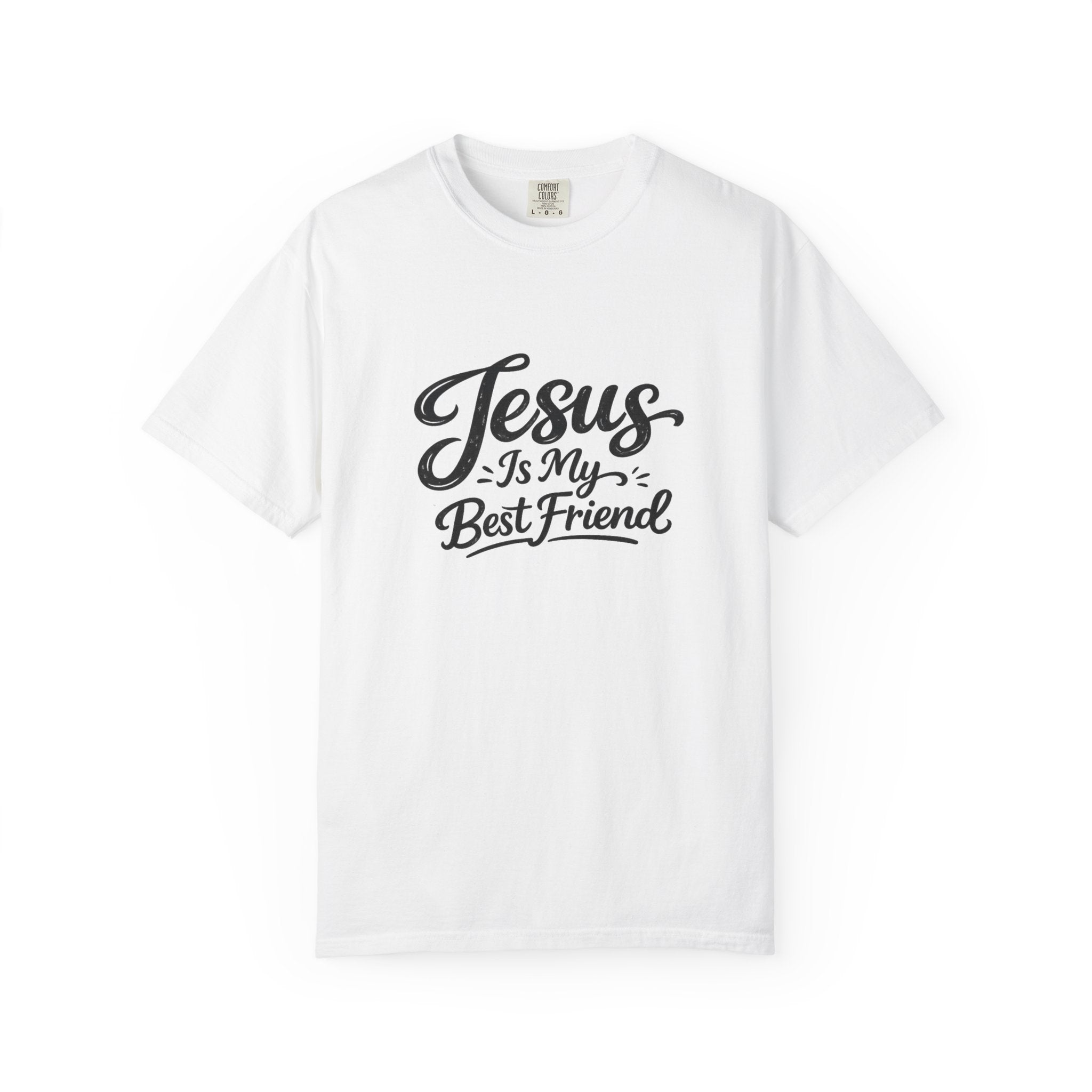 Jesus Is My Best Friend T-Shirt — Faith Christian Tee with Back Cross