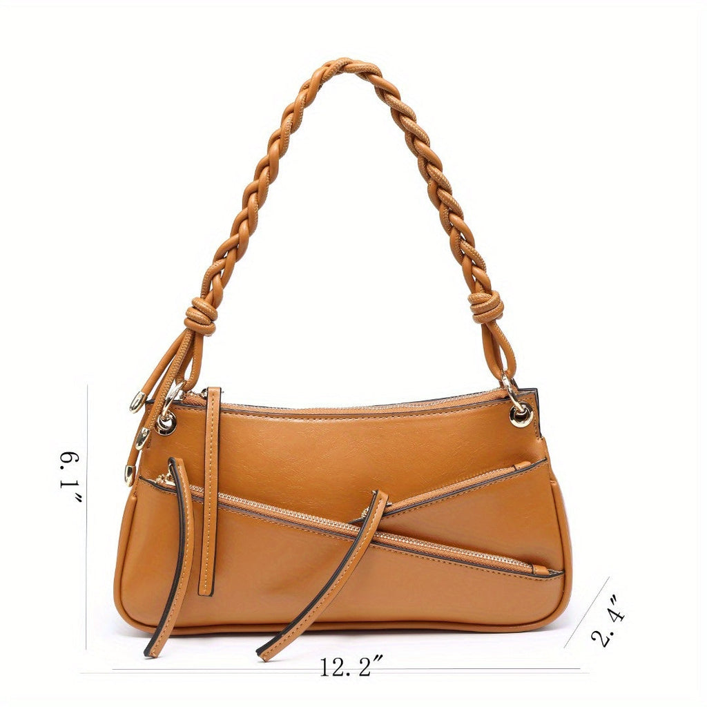 Small Shoulder Bag Unique Handmade Woven Handle hobo