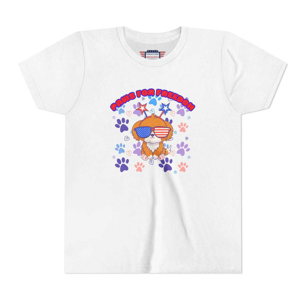 Youth - 'Paws for Freedom' Unisex Classic Tee - Celebrate Pets & Patriotism
