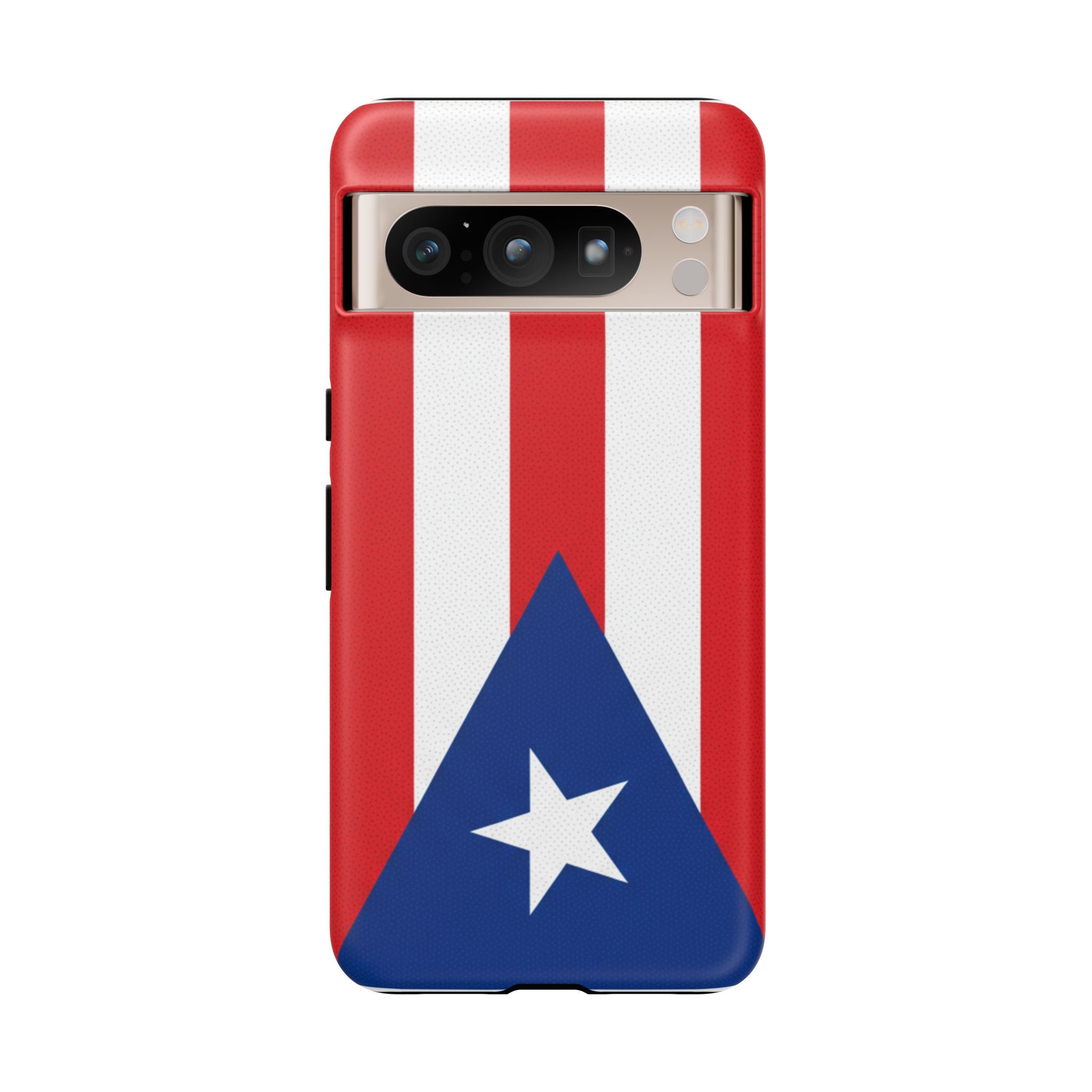 Puerto Rico Flag Tough Phone Case Patriotic Red & White Stripe Design