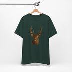 Rustic Deer Graphic Tee, Nature Lover Shirt, Outdoorsy Gift, Casual Wear, Wildlife Enthusiast Tee