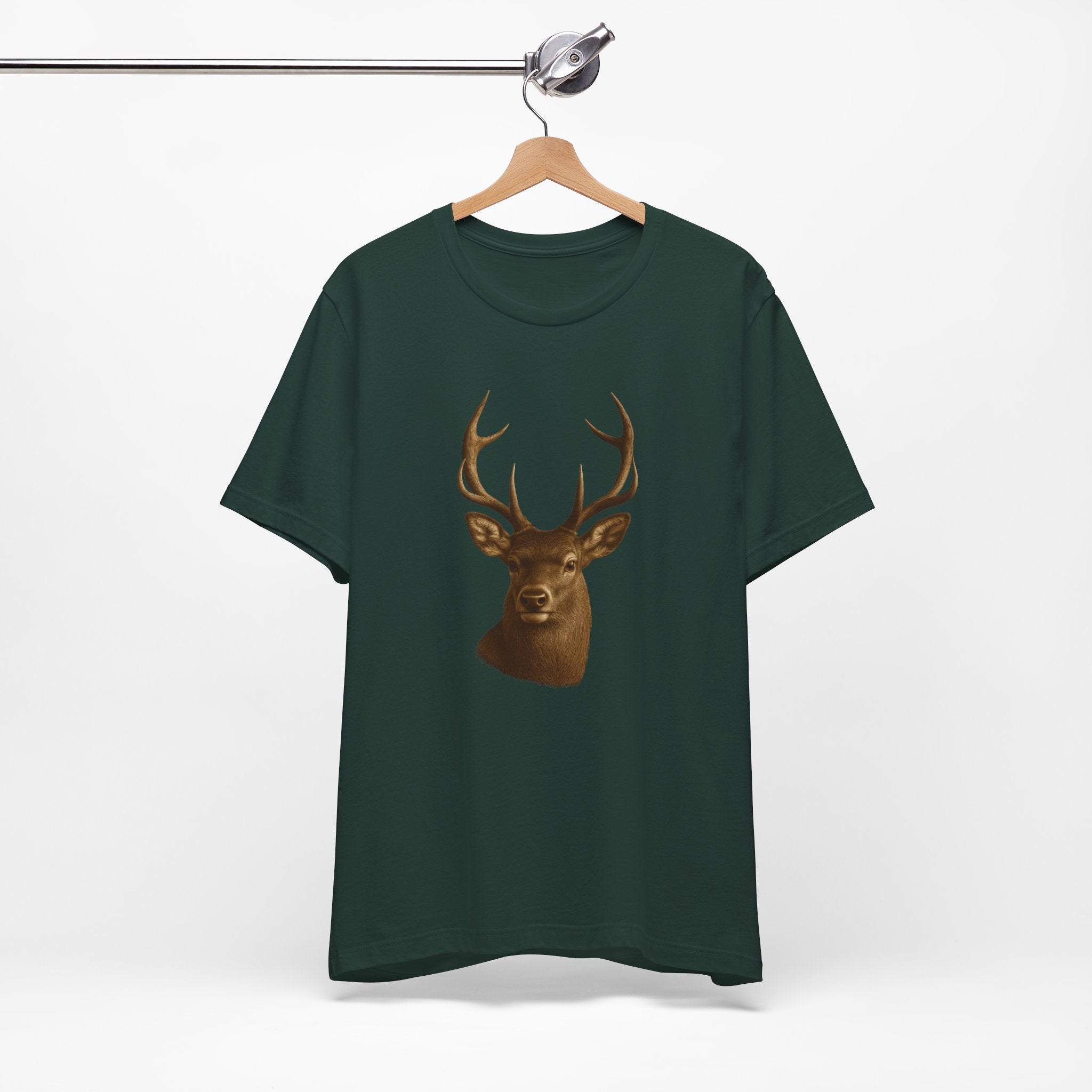 Rustic Deer Graphic Tee, Nature Lover Shirt, Outdoorsy Gift, Casual Wear, Wildlife Enthusiast Tee