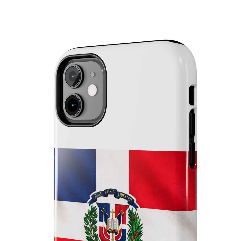 Dominican Flag Tough Phone Case Protective Patriotic Phone Cover