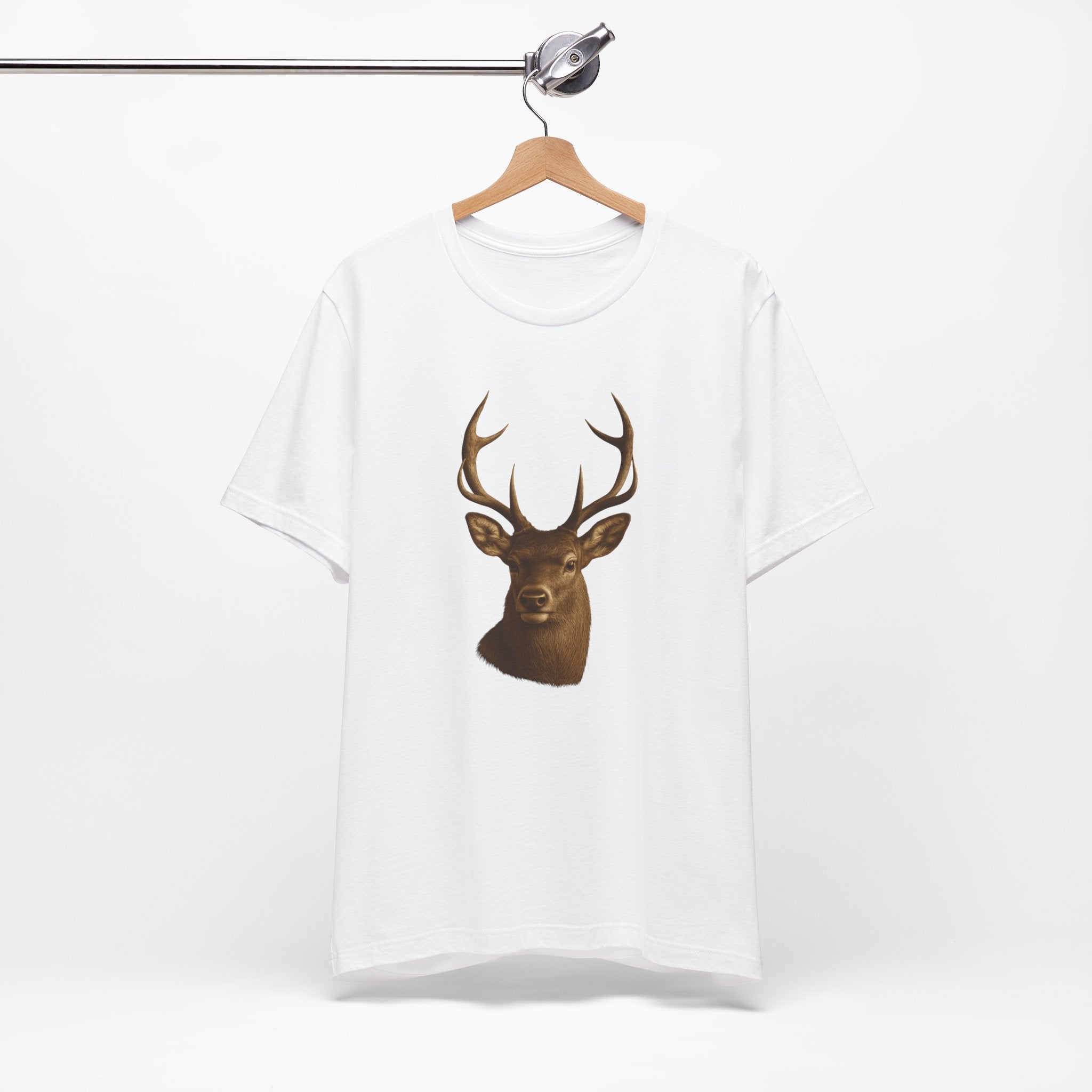 Rustic Deer Graphic Tee, Nature Lover Shirt, Outdoorsy Gift, Casual Wear, Wildlife Enthusiast Tee
