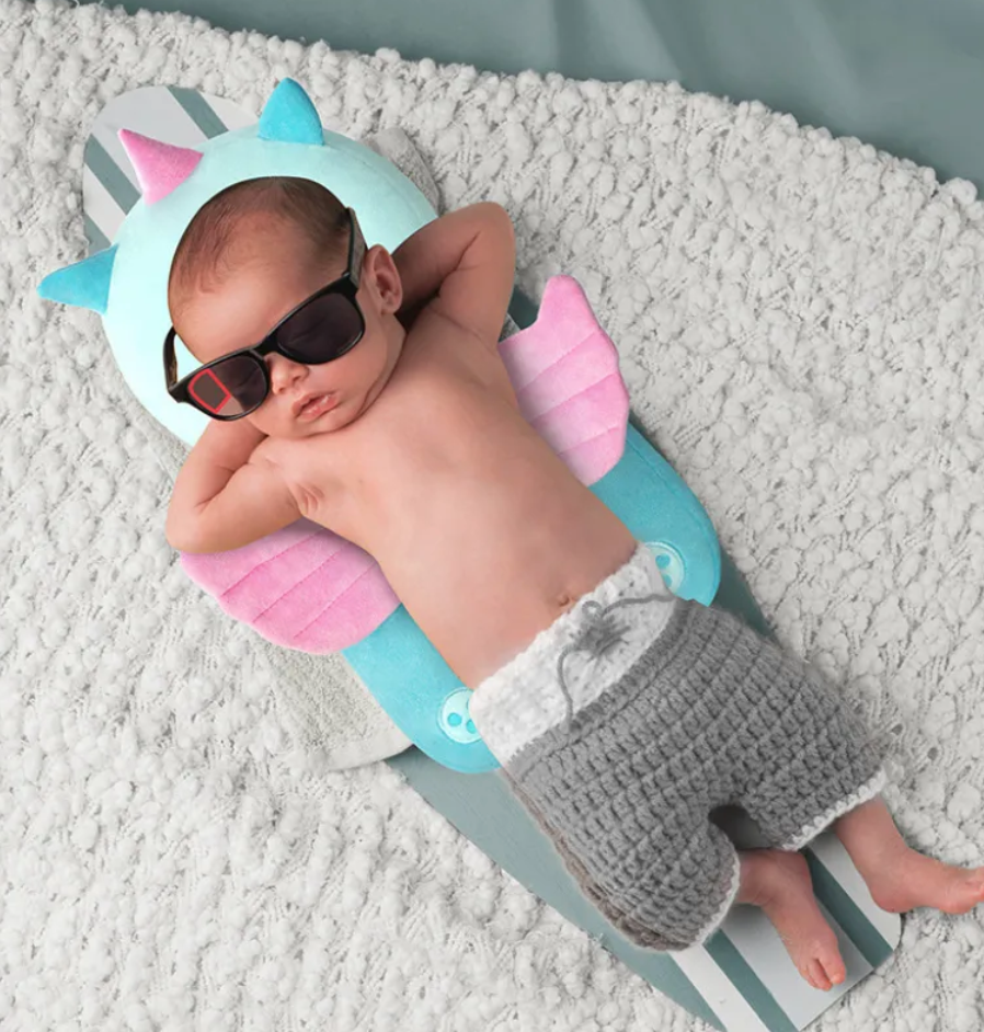 Tencel Baby Safety Pillow with Anti-Fall Design