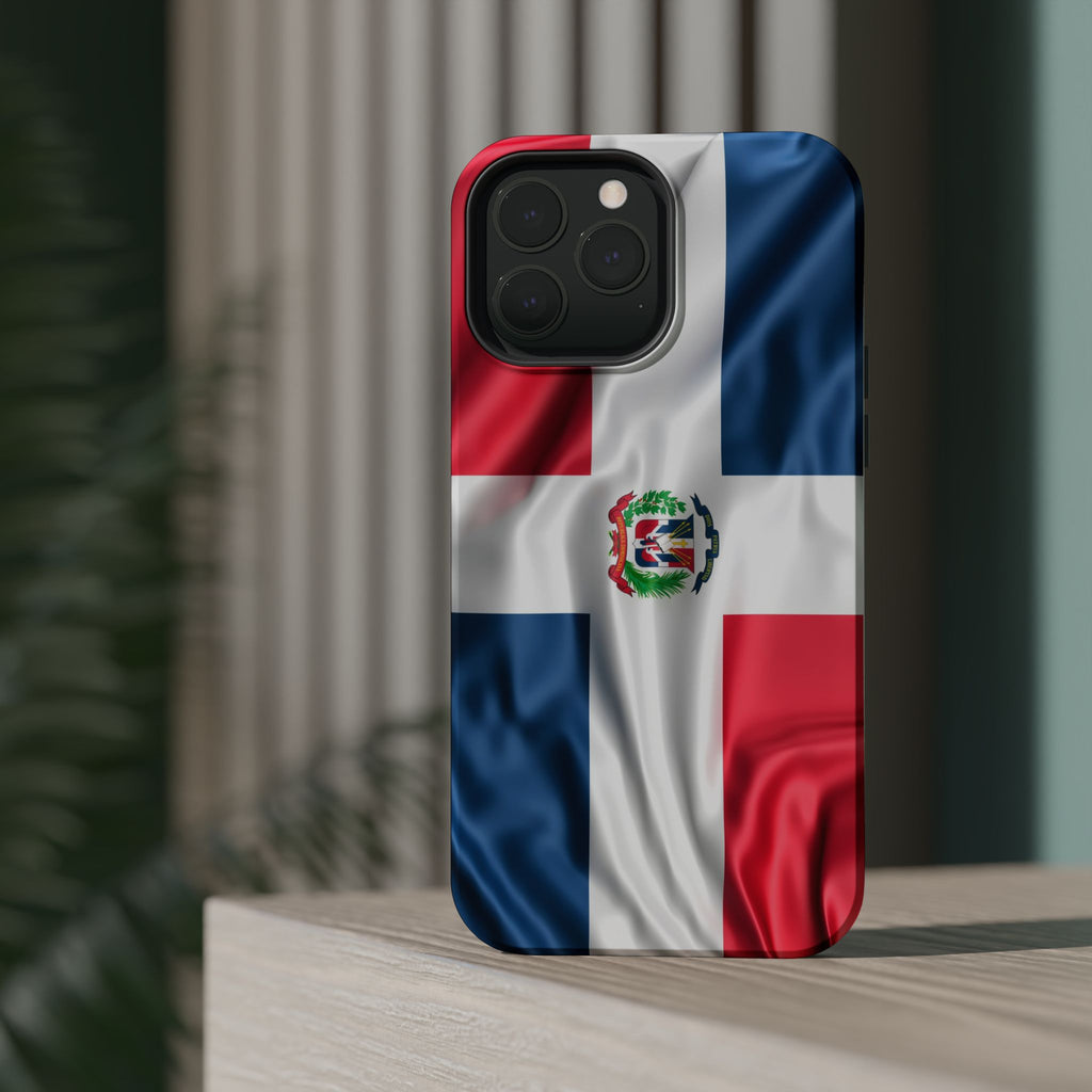 Dominican Republic Flag Magnetic Impact Resistant Phone Case