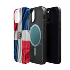 Dominican Republic Flag Magnetic Impact Resistant Phone Case