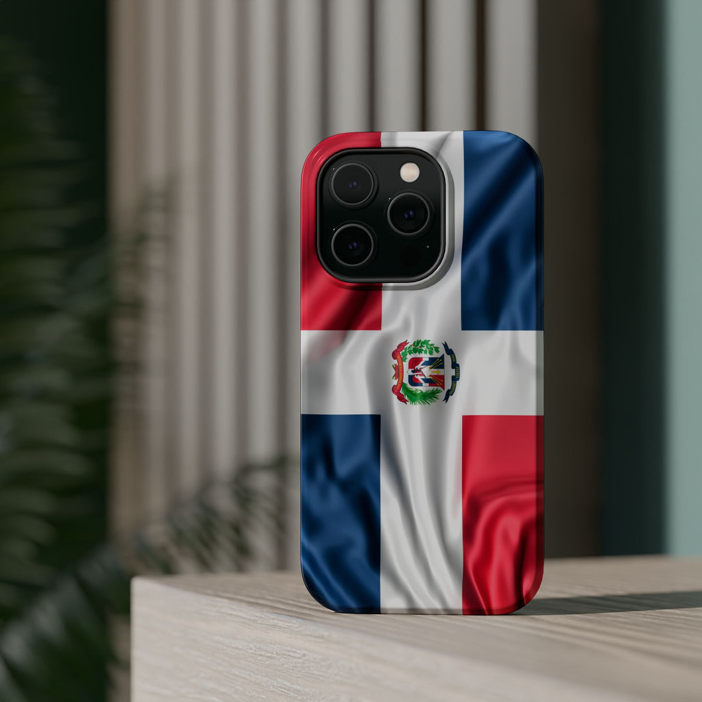 Dominican Republic Flag Magnetic Impact Resistant Phone Case
