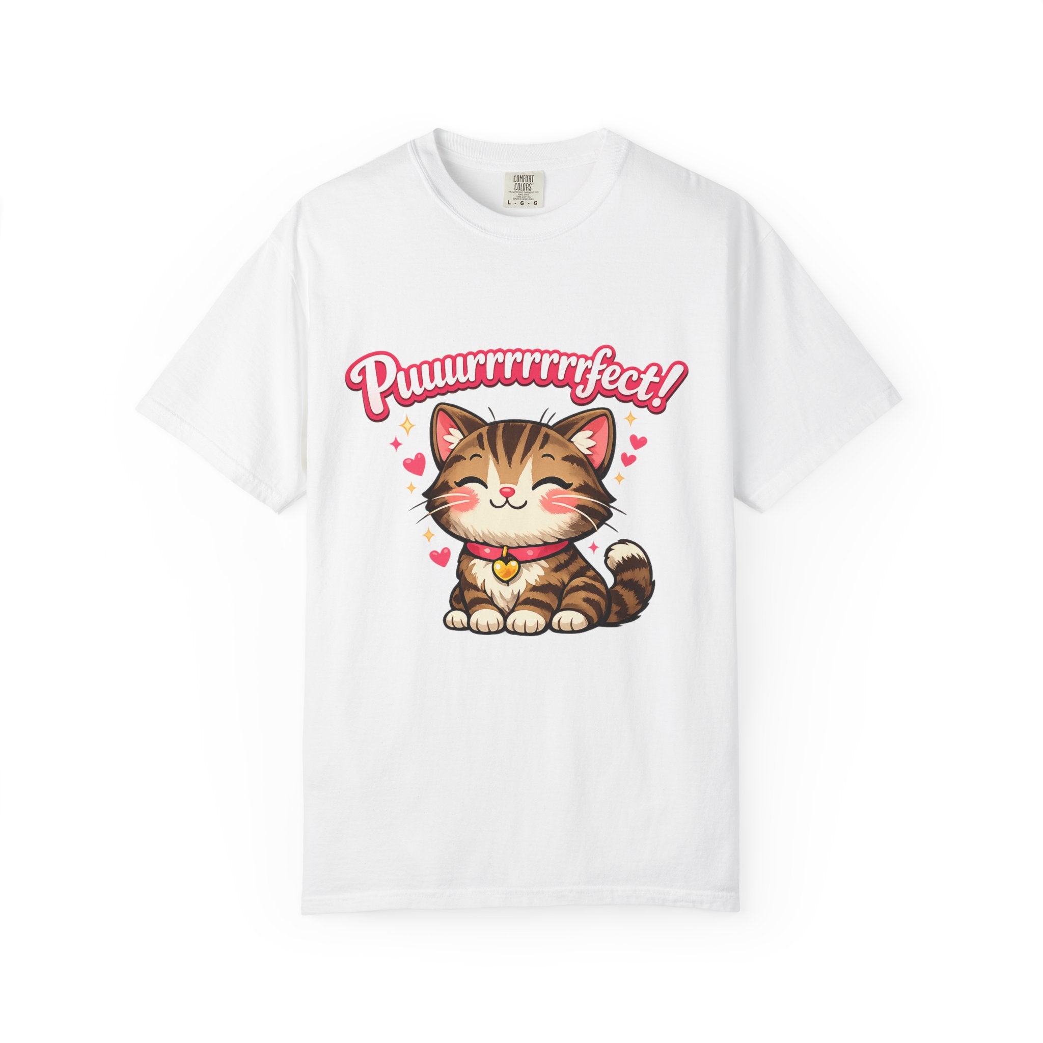 Puuurrrrfect! Cute Tabby Cat Graphic T-Shirt