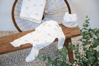 SAM | Boys Ivory Cotton Vintage Bike Babysuit Set