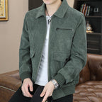 Men's Corduroy Jacket - Stylish Casual Spring/Fall Outerwear