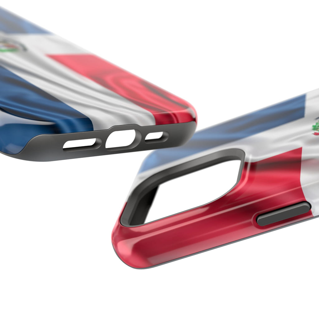 Dominican Republic Flag Magnetic Impact Resistant Phone Case