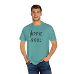 Hippie Soul T-shirt, Unisex Garment-Dyed Tee, Boho Style Shirt, Casual Summer Wear, Gift for Free Spirits, Festival Fashion