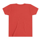 Youth Tee — "Punch Love" Monkey Hugging Pink Teddy Cute Kids Valentine Shirt