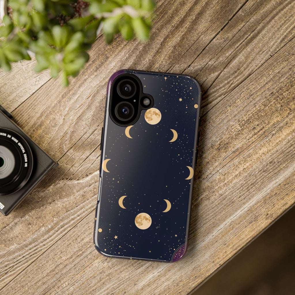 Moon Phases Phone Case — Celestial Night Sky iPhone Case