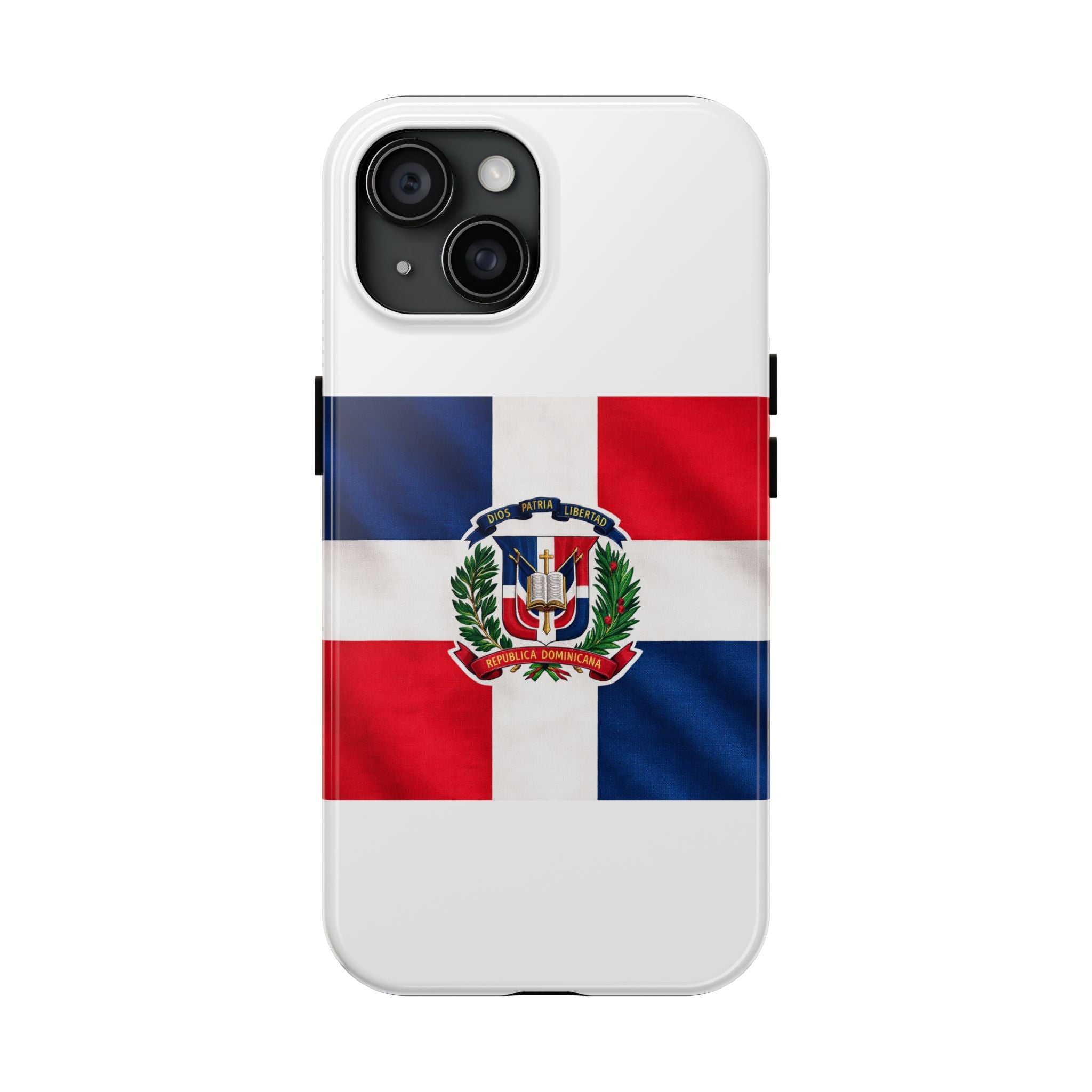 Dominican Flag Tough Phone Case Protective Patriotic Phone Cover