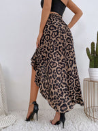 High low ruffle skirt