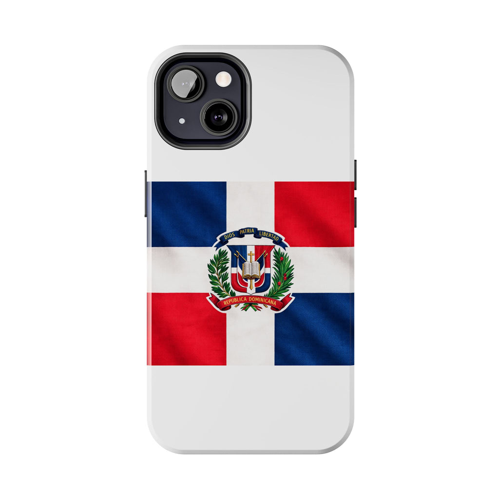 Dominican Flag Tough Phone Case Protective Patriotic Phone Cover