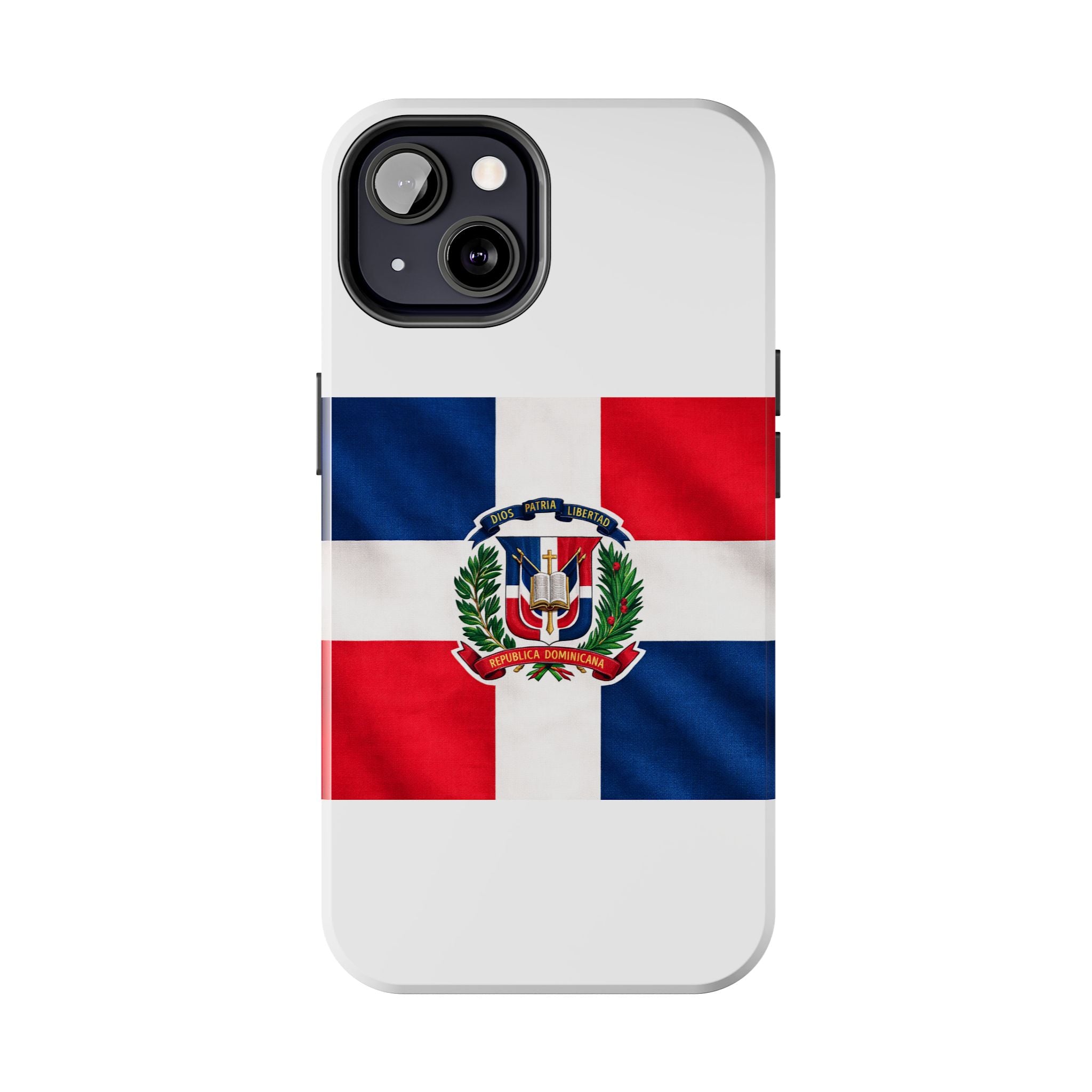 Dominican Flag Tough Phone Case Protective Patriotic Phone Cover