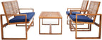 Acacia Patio Furniture Set for Outdoor Dining Comfort