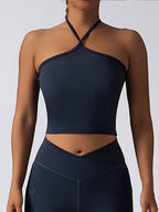 Padded Crop Top Push Up Sports Bra – Seamless Supportive Gym Tank for Women