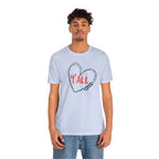 Heartfelt Love Unisex Tee - Casual Style, Y'all Shirt, Gift for Friends, Valentine's Day, Cozy Outfit, Everyday Wear