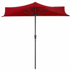 9Ft Patio Bistro Half Round Umbrella