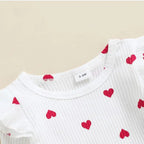 Baby Girl Valentine's Day Suit Heart Size