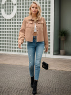 Women’s Plus Size Flannel Jacket