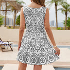 Boho V-Neck Sleeveless Summer Beach Dress