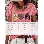 Round Neck Graphic Short Sleeve T-Shirt