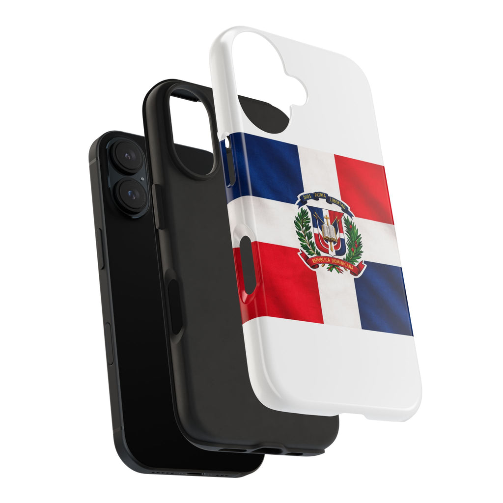 Dominican Flag Tough Phone Case Protective Patriotic Phone Cover