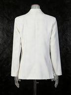 Women's Elegant 3D Floral Loose-Fit Blazer – Regular Length