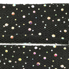 Women's Fishnet Tights With Hot-fixed Rhinestones And Colored Crystal Accents