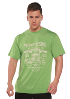 Burn Rubber Men's Bamboo Viscose/Organic Cotton Short Sleeve Graphic T-Shirt