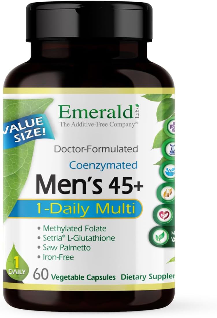 Emerald Labs Men's 45+ 60 Vegetable Capsules