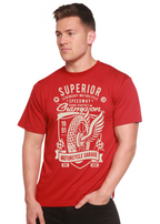 Superior Motorcycle Spun Bamboo® Men's Bamboo Viscose/Organic Cotton Short Sleeve Graphic T-Shirt