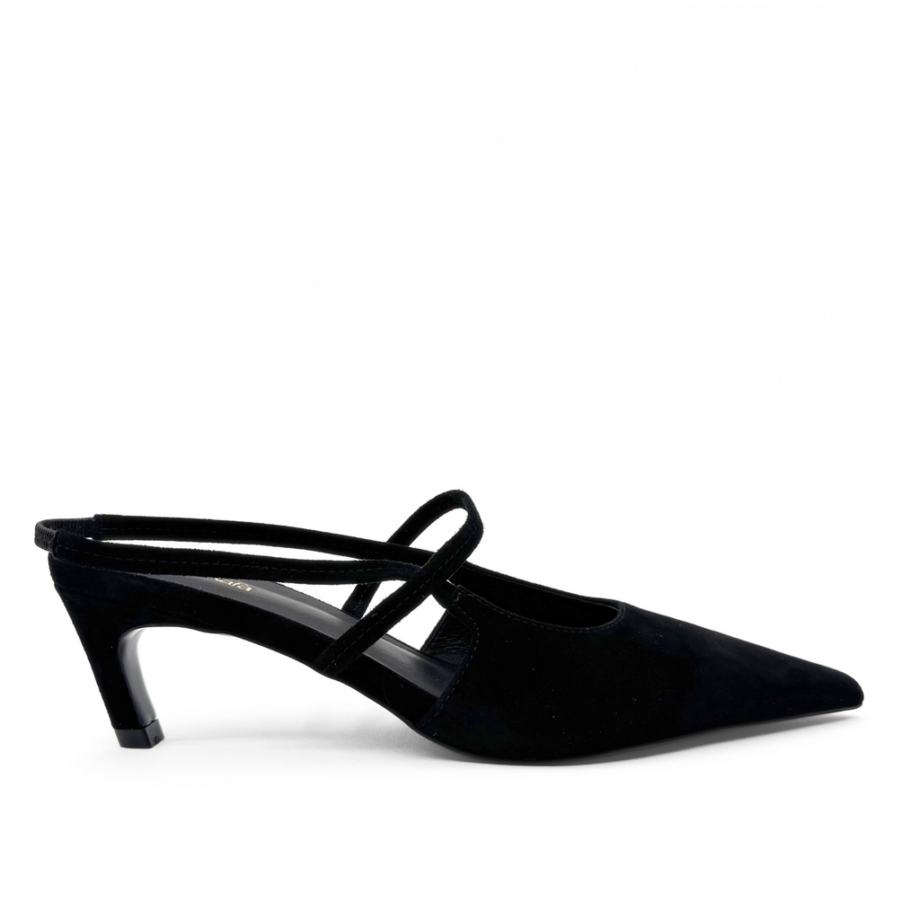 Connie Slingback Suede Heels