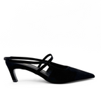 Connie Slingback Suede Heels