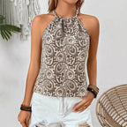 Women's Printed Ethnic Style Vest Top