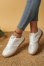 Logan Printed Lace Up Sneakers