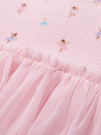 Children's Short Sleeve Tulle Dress