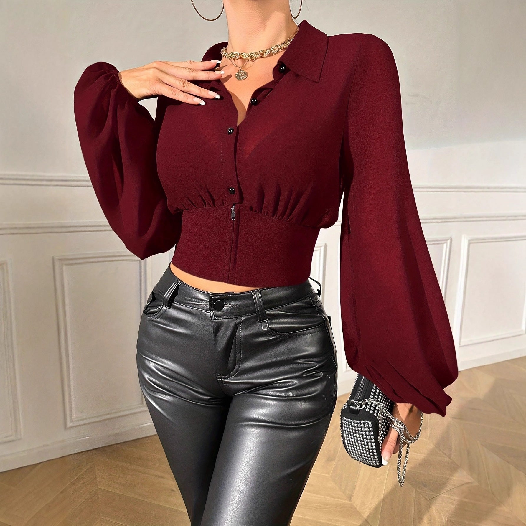 New Stylish Elegant And Minimalist Everyday Casual Womens Shirt