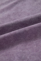 Valerian Mineral Wash Exposed Seam Side Slit Sweatshirt