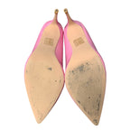 Elisabet Tang Womens Size 8 Pink 3" High Heel Pointy Toe Slide On Pumps Shoes
