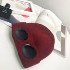 Women’s Pilot Wool Knit Hat – Winter Warm Knitted Aviator-Style Hat